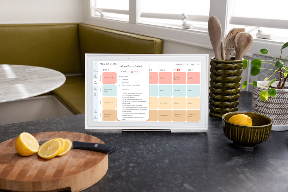 Meal Planning on 15 inch Calendar
