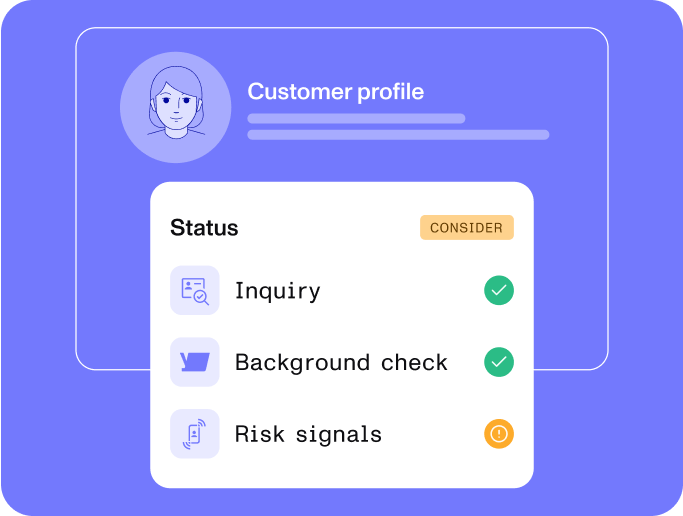 background checks - key groupings