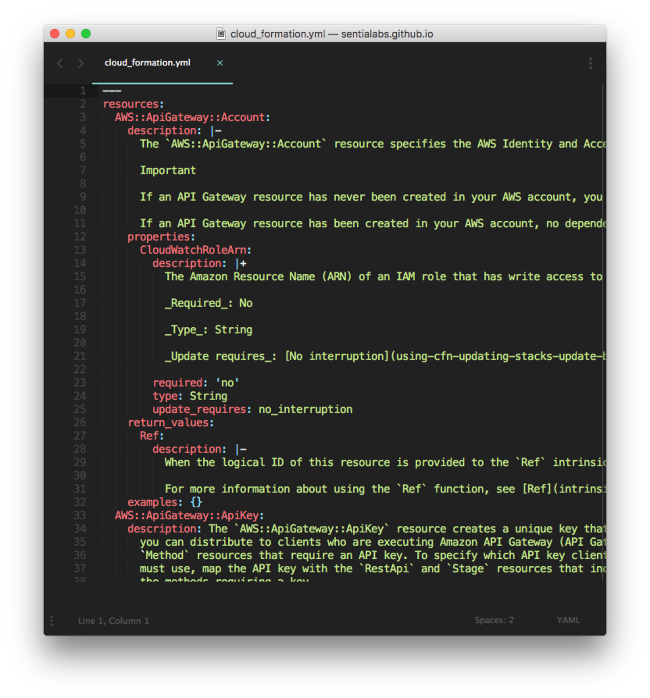Introducing CloudFormation Resource YAML