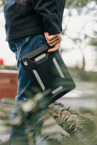 UAG Scout LT iPad 11" (A16) (11th Gen, 2025) Case iPad 11" (A16) (11th Gen, 2025) in Ash lifestyle view