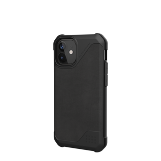 UAG Metropolis LT Series iPhone 12 Mini 5G Case iPhone 12 Mini 5G in LTHR ARMR Black detail view