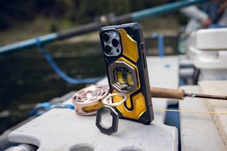 UAG Monarch Mag2 Dual Magnetic Ring Stand Magnetic Ring Stand case in Gunmetal lifestyle view