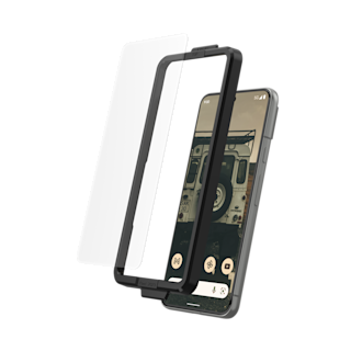 UAG Glass Screen Protector Shield Plus for Google Pixel 8 Pixel 8 case in Clear/Black detail view