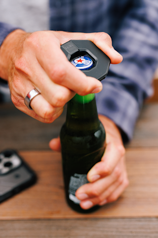 UAG Monarch Mag2 Dual Magnetic Ring Stand Magnetic Ring Stand case in Gunmetal lifestyle view