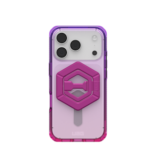 UAG iPhone 17 Pro - Plyo Case + Ring Stand Magnetic Ring Stand in Pink/Purple Case + Orchid Pink Ring Stand detail view