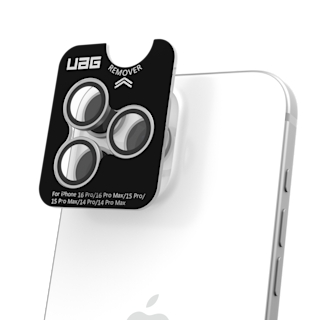 UAG Lens Shield For iPhone 16 Pro iPhone 16 Pro case in Clear/Titanium detail view