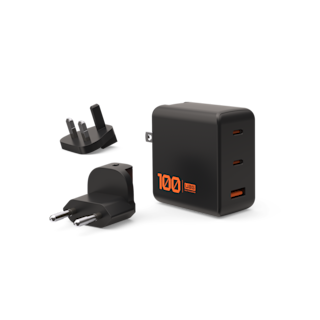UAG SRGE (WW) 100W 3 Port Wall Charger Wall Chargers case in Black