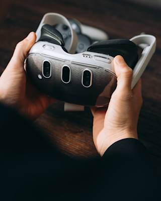 UAG Scout Case for Meta Quest 3 Meta Quest 3 in Clear lifestyle view