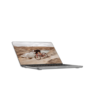 UAG Essential Armor MacBook Air 13" (M2/M3/M4) (2022-2025) Case MacBook Air 13" (M2/M3/M4) (2022-2025) in Ice detail view