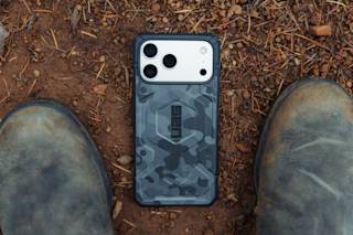 UAG Pathfinder SE iPhone 17 Pro Max Case iPhone 17 Pro Max in Midnight Camo lifestyle view