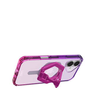 UAG iPhone 17 - Plyo Case + Ring Stand Magnetic Ring Stand in Pink/Purple Case + Orchid Pink Ring Stand