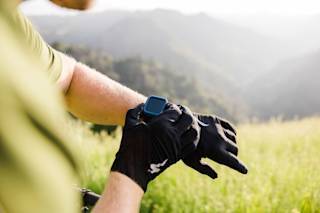 UAG Scout Plus Watch Strap & Case for Apple Watch Apple Watch in Olive Drab lifestyle view