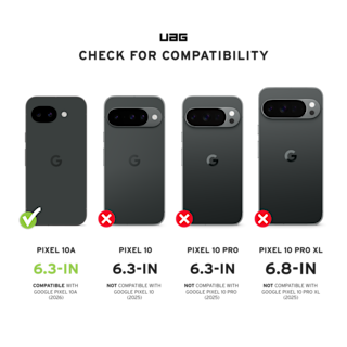 UAG Glass Screen Protector Shield for Pixel 10a Pixel 10a case in Clear detail view