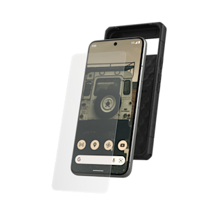 UAG Glass Screen Protector Shield Plus for Google Pixel 8 Pixel 8 case in Clear/Black