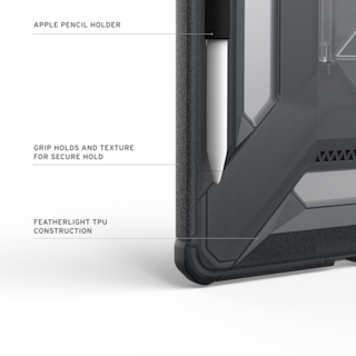 UAG Scout Plus iPad Air 11" (M2, 2024, 6th Gen) Case iPad Air 11" (M2, 6th Gen, 2024) in Ash