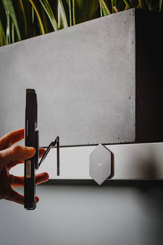 UAG Magnetic Metal Hexagon Sticker (2 Pack) Magnetic Sticker case in Black lifestyle view