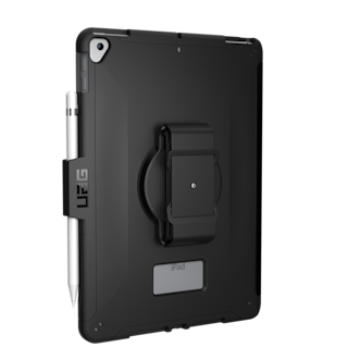UAG Scout Series iPad 10.2" (8th Gen, 2020) with Hand Strap Case iPad 10.2" (8th Gen, 2020) in Black detail view