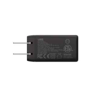 UAG SRGE (US) 65W 3 Port Wall Charger Wall Chargers case in Black