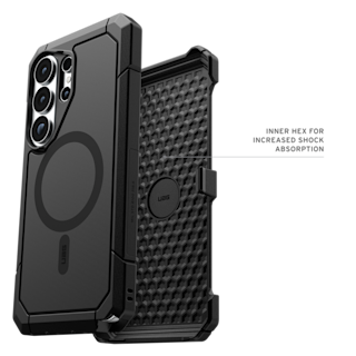UAG Trooper Galaxy S26 Ultra Case with Holster Galaxy S26 Ultra in Black Case + Black Holster