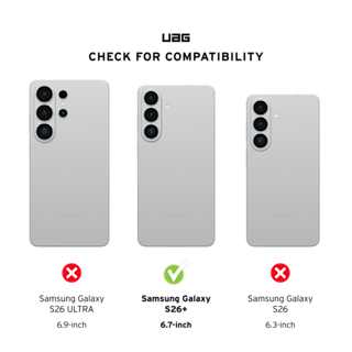 UAG Glass Screen Protector Shield for Galaxy S26+ Plus Galaxy S26+ Plus case in Clear detail view