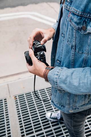 UAG Leather Strap for Apple Watch Apple Watch case in Brown lifestyle view