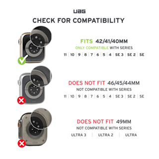 UAG Leather Strap for Apple Watch Apple Watch case in Brown detail view