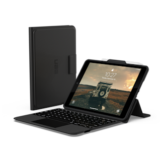 UAG Integrated Bluetooth Keyboard With Trackpad iPad 10.2" (8th Gen 2020) Case iPad 10.2" (8th Gen, 2020) in Black/Ash
