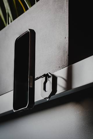 UAG Magnetic Metal Hexagon Sticker (2 Pack) Magnetic Sticker case in Black lifestyle view