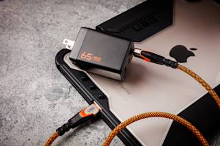 UAG SRGE (US) 65W 3 Port Wall Charger Wall Chargers case in Black lifestyle view