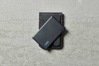 UAG Metropolis Kevlar Wallet with Tracker Card for Apple Magnetic Wallet with Stand case in Kevlar Black lifestyle view