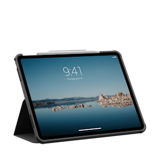 UAG Plyo LT iPad Air 13" (M4, 3rd Gen, 2026) Folio Case iPad Air 13" (M4, 3rd Gen, 2026) in Ice/Black detail view