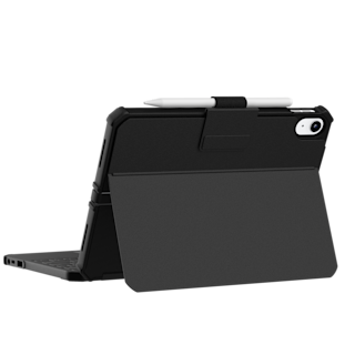 UAG Rugged USB-C Keyboard iPad 11" (A16)(11th Gen, 2025) Folio Case iPad 11" (A16) (11th Gen, 2025) in Black detail view