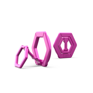 UAG iPhone 17 Pro - Plyo Case + Ring Stand Magnetic Ring Stand in Pink/Purple Case + Orchid Pink Ring Stand