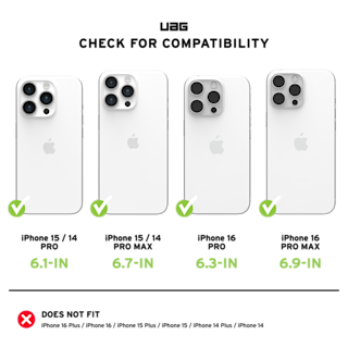 UAG Lens Shield For iPhone 14 Pro Max iPhone 14 Pro Max case in Clear/Titanium detail view