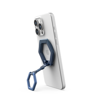 UAG Magnetic Ring Stand Magnetic Ring Stand case in Mallard/Bright Blue detail view