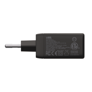 UAG SRGE (EU) 65W 3 Port Wall Charger Wall Chargers case in Black