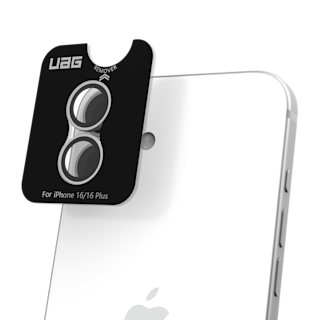 UAG Lens Shield for iPhone 16 iPhone 16 case in Clear/Titanium