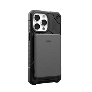 UAG SRGE Slim 5K Power Bank Portable Charger case in Black/Grey detail view