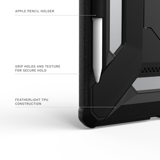 UAG Scout Plus iPad Air 11" (M3, 2025, 7th Gen) Case iPad Air 11" (M3, 7th Gen, 2025) in Black