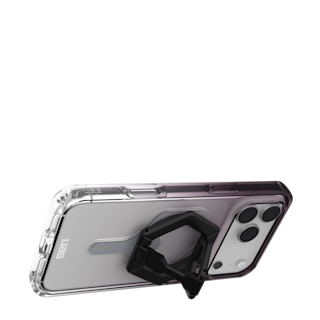UAG iPhone 17 Pro Max - Plyo Case + Ring Stand Magnetic Ring Stand in Black/Clear Case + Black Ring Stand