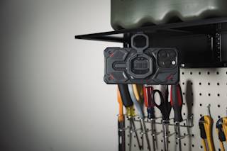 UAG Monarch Mag2 Dual Magnetic Ring Stand Magnetic Ring Stand case in Gunmetal lifestyle view