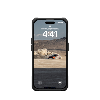 UAG Monarch Kevlar iPhone 15 Pro Case iPhone 15 Pro in Kevlar Element Green detail view