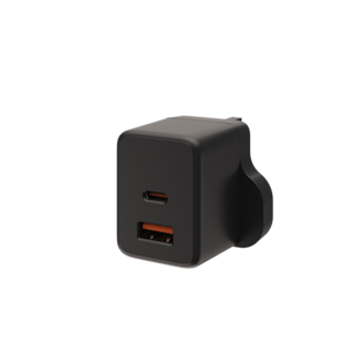 UAG SRGE (UK) 30W 2 Port Wall Charger Wall Chargers case in Black detail view