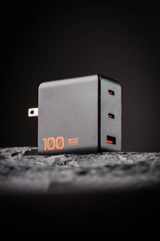 UAG SRGE (WW) 100W 3 Port Wall Charger Wall Chargers case in Black lifestyle view