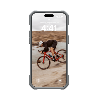 UAG Essential Armor MagSafe iPhone 15 Pro Max Case iPhone 15 Pro Max in Silver detail view