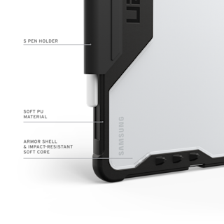 UAG Plyo LT Galaxy Tab S11 Folio Case Tab S11 in Black/Ice detail view