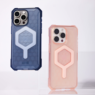 UAG Essential Armor iPhone 15 Pro Max Case iPhone 15 Pro Max in Cloud Blue lifestyle view