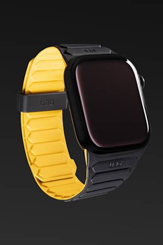 UAG Pathfinder Strap for Apple Watch Apple Watch case in Heritage Yellow/Black lifestyle view