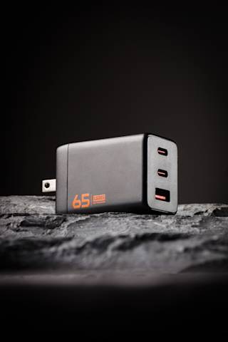 UAG SRGE (US) 65W 3 Port Wall Charger Wall Chargers case in Black lifestyle view