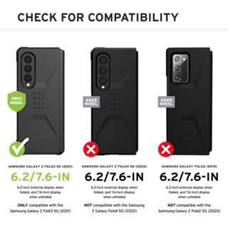 UAG Civilian Series Galaxy Z Fold3 5G 2021 Case Galaxy Z Fold3 5G in Mallard